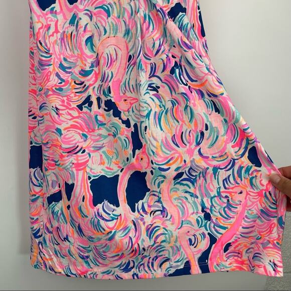 Lily Pulitzer Amina Pelican Pink Head in the Sand dress size XXS pima cotton - Picture 6 of 14